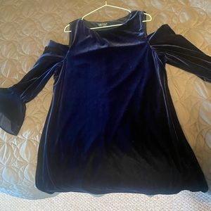 Velvet Off the Shoulder Ralph Lauren Dress